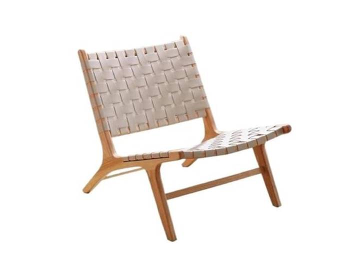Geflochtener Faltstuhl Rattan Stühle Sesselmöbel Balkon Freizeit Liege Seil gewebt Retro Single Lazy Massivholz Rattan gewebt Klappcouch(Chair B)