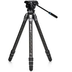 Benro tripod Turtle tripod 34CLV + S4PRO (Carbon), Stativ, Schwarz
