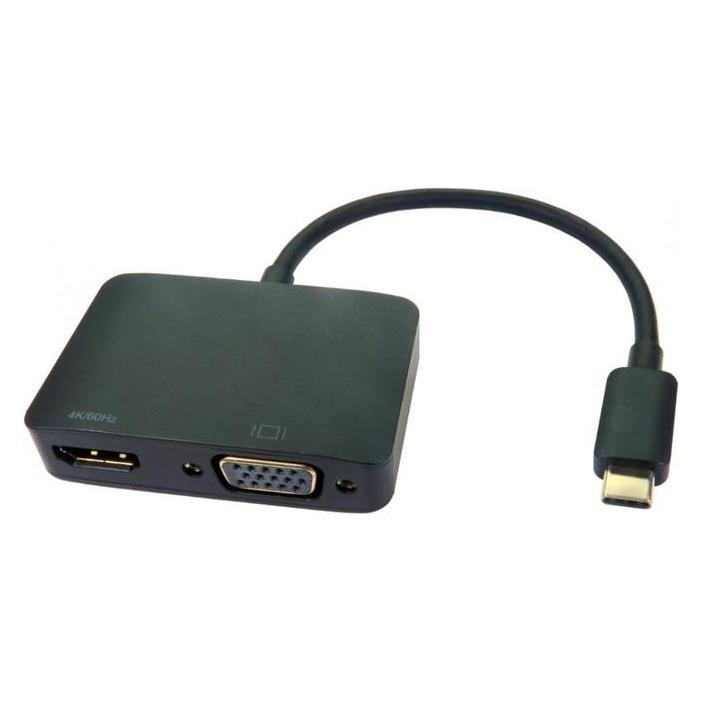 Cables Direct USB C TO HDMI 4K + VGA 1080P @ 60HZ (HDMI, VGA) (USB3CHDMIVGA014)