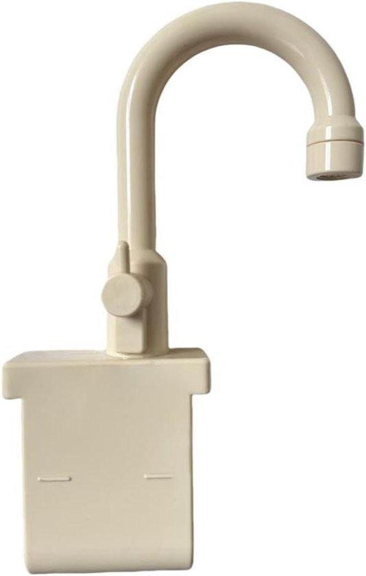 Allecto Plus Speelgoed Keukenwastafel met Vaatwasser en Automatische Kraan, Beige