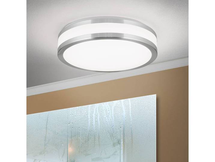 LED-plafondlamp Nedo, alu / grijs / zink, Hal, Aluminium, Modern, LED plafondlamp