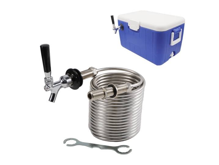 Boîte Jockey à robinet unique, bobine de 50 pouces, un kit de quincaillerie de robinet sans refroidisseur, construisez votre propre événement de boîte Jockey et distribution extérieure