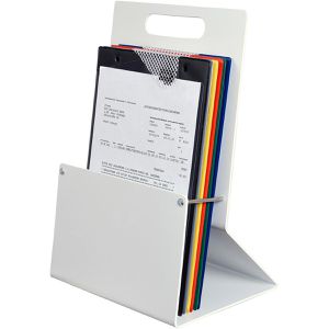 Eichner Prospekthalter Auftragstaschensammler, 9089-00027, Tischprospekthalter, Kunststoff, 1 x A4