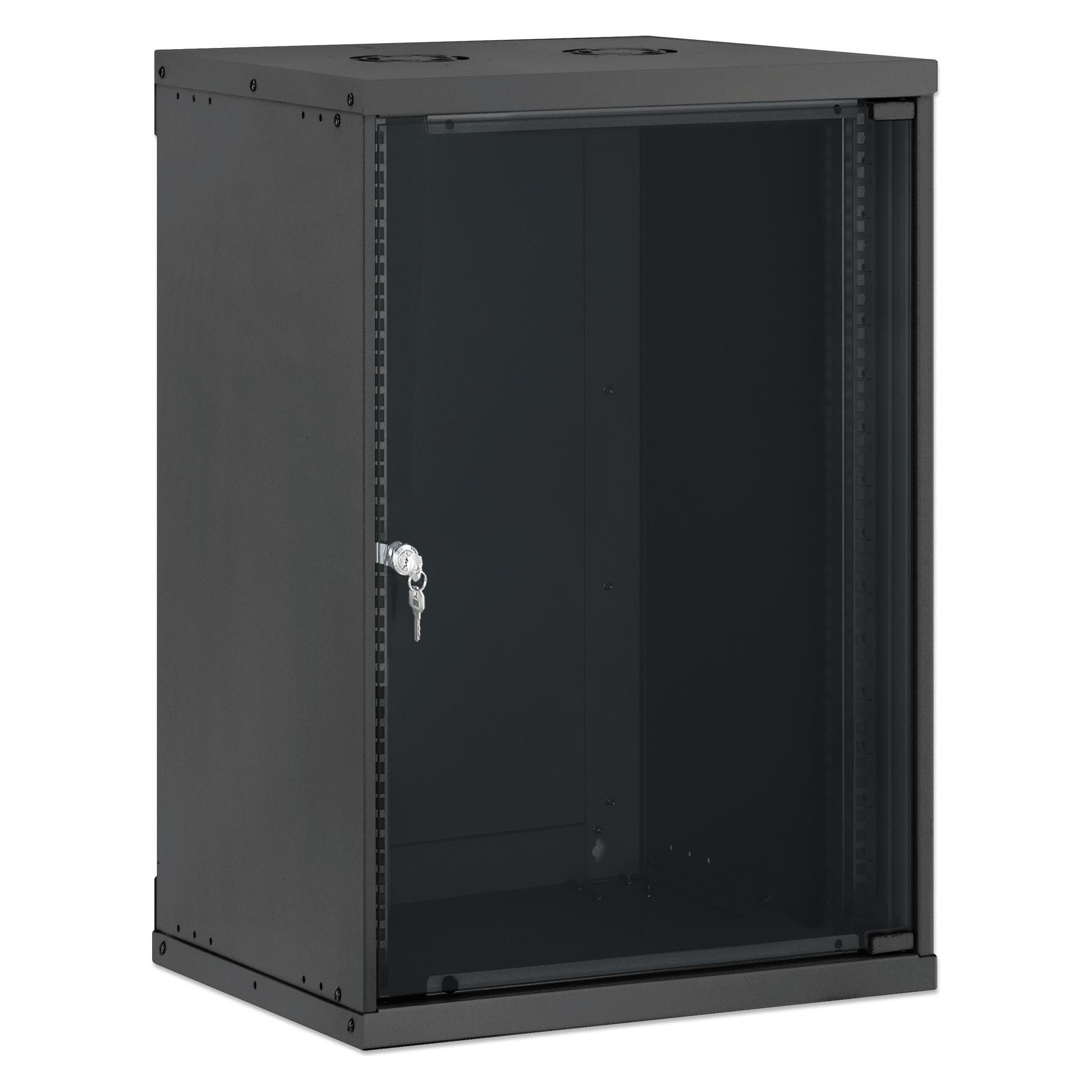 Intellinet 19" Netzwerk-Wandverteiler, Basic Line, 15 HE, 400 mm Tiefe, schwarz (15 HE, 19 Zoll Rack) (716710)