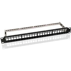MicroConnect CAT6 24 port 19" Patch Panel, Server Zubehör, Schwarz