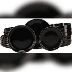CreaTable Nordic Festive Schwarz Tellerset 18-tlg Steinzeug