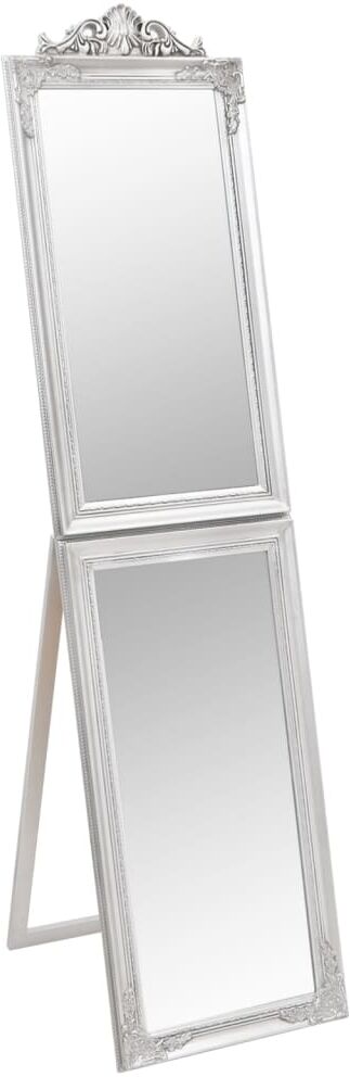 vidaXL Miroir sur pied Argenté 45x180 cm