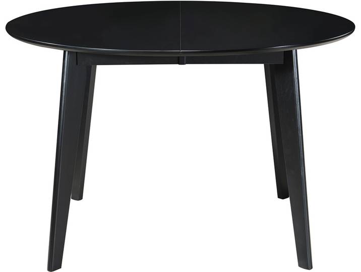 Design-Esstisch rund ausziehbar Schwarz L120-150 LEENA