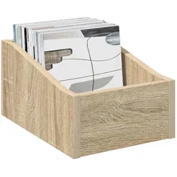 vidaXL LP Plattenbox (Platten), CD- & Schallplatten Aufbewahrung, Braun