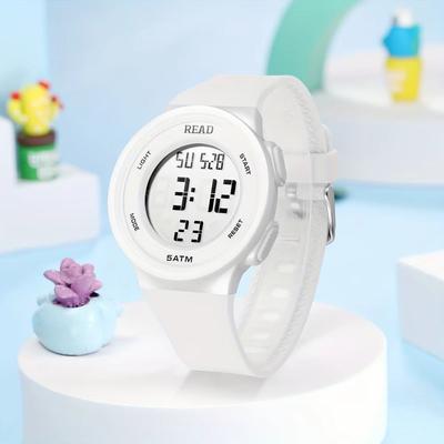 Inspired Finds Women's LED Fitness Digital Sports Watch With Stopwatch And Waterproof Design blue