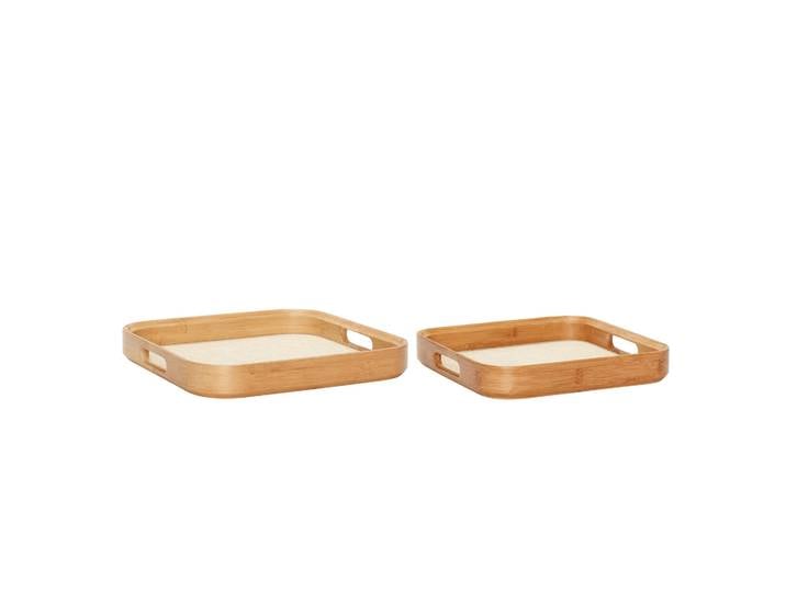 Hübsch Hübsch Tablett 2er-Pack Holz