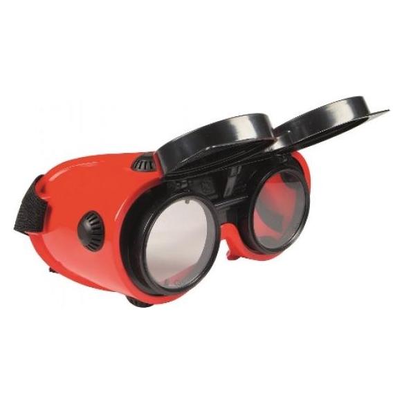 Elmag - Schweissbrille aufklappbar mit Gläser DIN 5 "Brillenträger tauglich (55376)