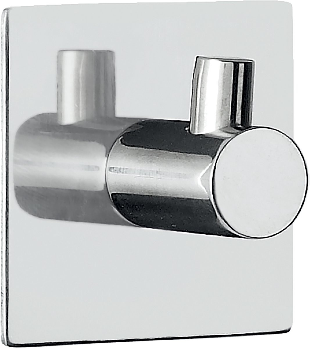 METI Wandhaak Set van 2 – Chroomkleurige Handdoekhaak voor Badkamer – Minimalistisch Design