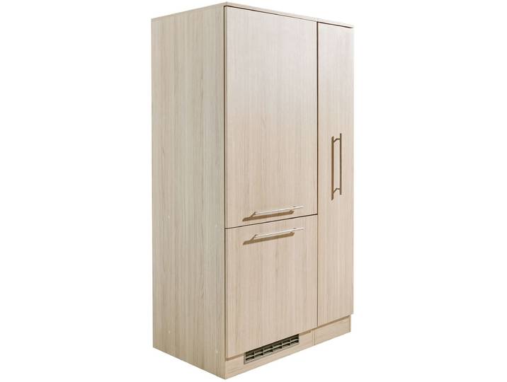 Küche WIHO KÜCHEN Filo , beige (küche: natur, korpus: vicenza eiche hell), B:90cm T:60cm, Komplettküchen-Sets, Küche, wahlweise mit E-Geräten, Breite 90 cm