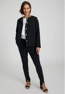 Plus Size Women's Bi-Stretch Lady Jacket by Jessica London in Black (Size 18 W)