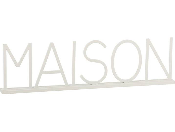 J-Line decoratie Maison - metaal - wit