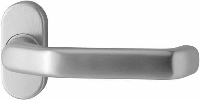 edi Ares FS 1200/2133 demi-garniture à bouton oval, VK9 argent anodisé ; Dieckmann (1200/2133/01)