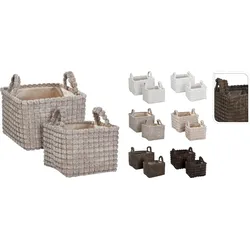 Korb-Set PLÜSCH (LBH 25x25x24 cm) - LBH 25x25x24 cm