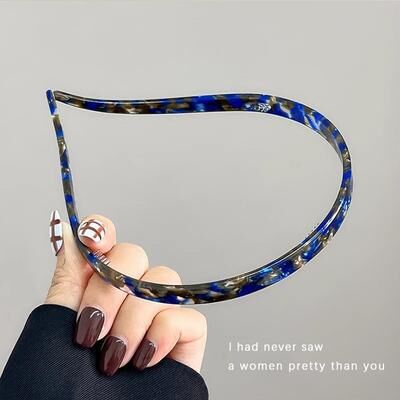 Fusion Finds Luxury Acetate Print Headband For Women Elegant Hair Hoop, Fashion Headband & Hair Accessory 7