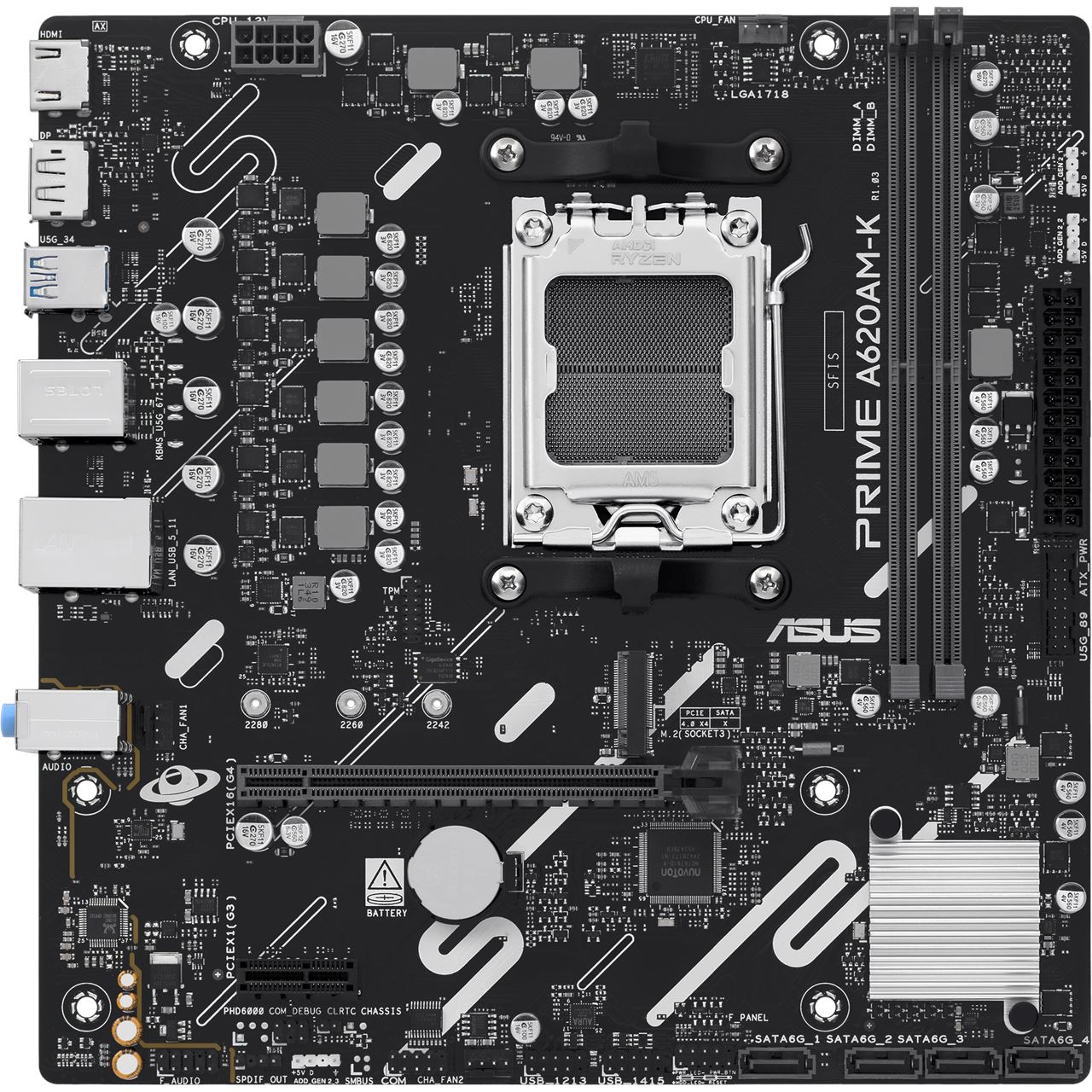 Asus Prime A620AM-K AMD A620A So.AM5 DDR5 µATX Retail