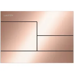 LAUFEN INEO Betätigungsplatte SKYline, für WC-Element, Zweimengenbetätigung, H9001181620001, Farbe: Blassgold matt