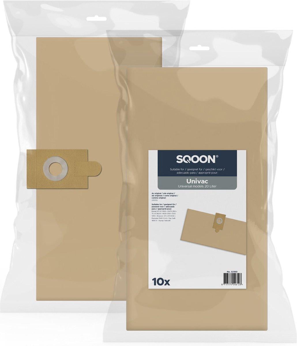 SQOON Industrie Stofzuigerzakken - 10 stuks - Groot - Papier