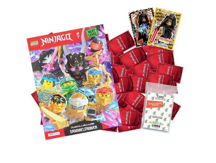 Star Wars Sammelkarte LEGO Ninjago Serie 8 NEXT LEVEL Alle BasisKarten + Mappe + Sleeves