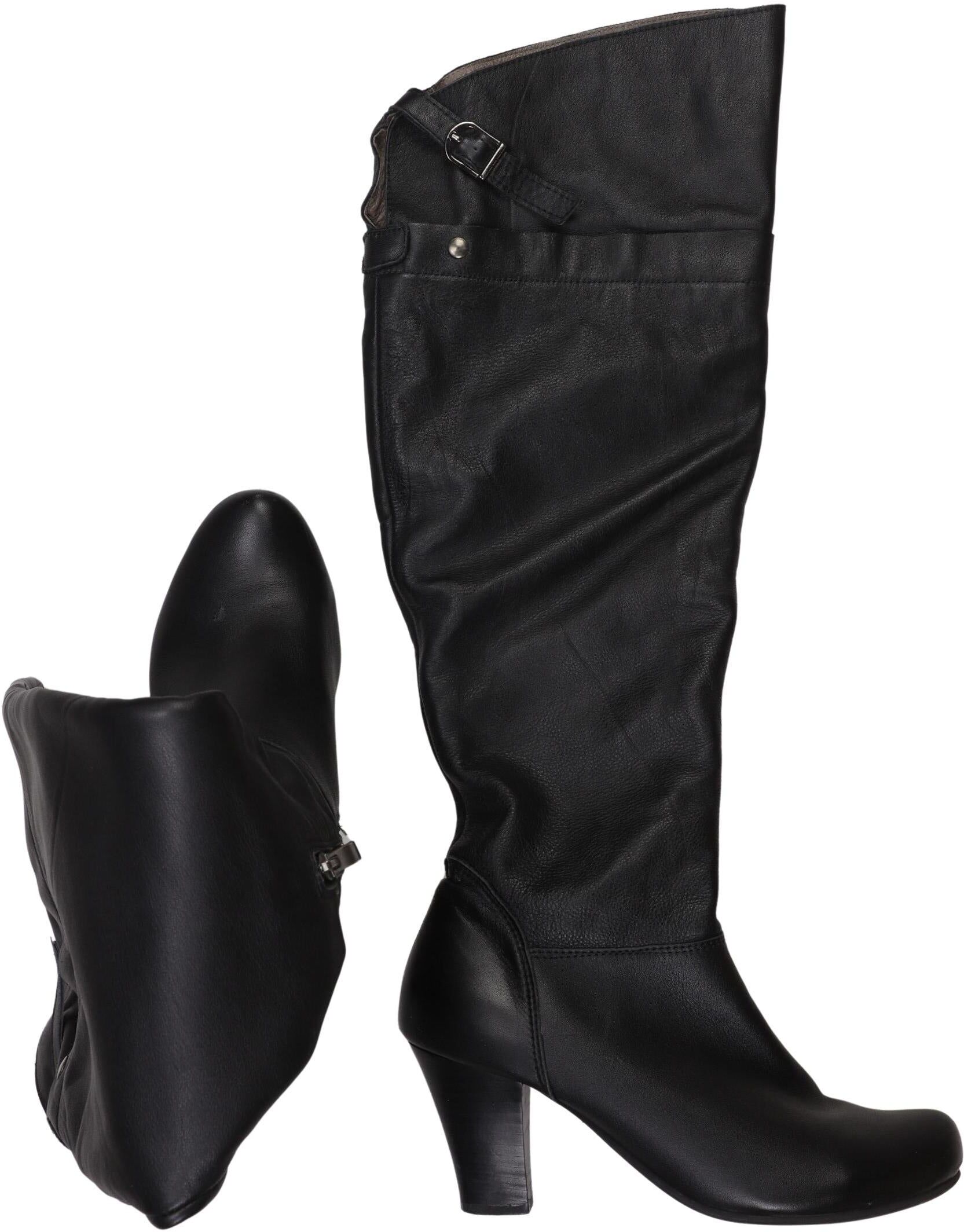 Best Connections by heine Damen Stiefel, Schwarz, Gr. EU 40, Leder - Second Hand
