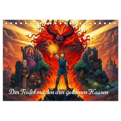 Der Teufel mit den drei goldenen Haaren (Tischkalender 2027 DIN A5 quer), CALVENDO Monatskalender