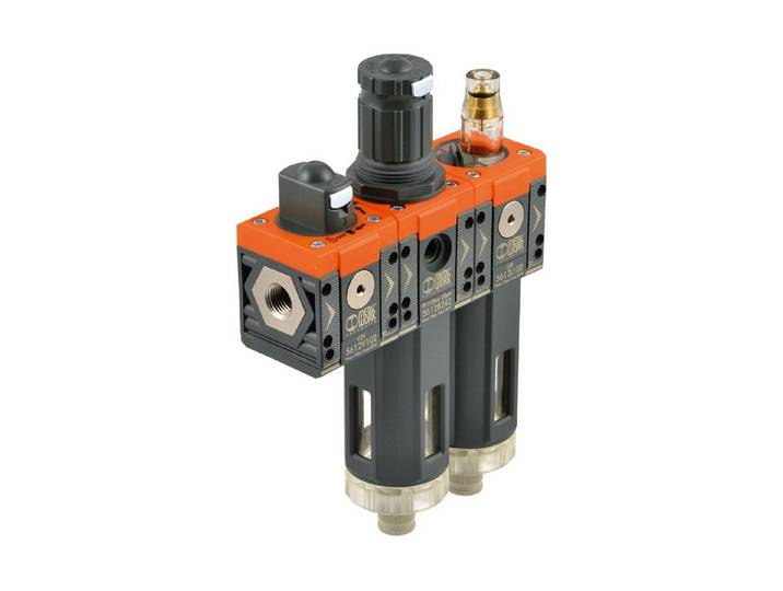 RIEGLER Druckminderer Riegler Absperrventil, Filterregler und Öler »SYNTESI«, BG2, G 1, 5µm