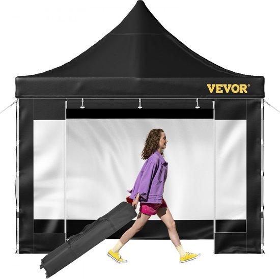 Famanu Faltzelt 3x3m mit PVC-Dach - Schwarz