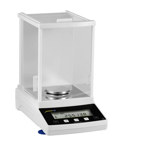 PCE Instruments Analysenwaage PCE-ABT 220L Wägebereich 220g |Wiegefläche Ø 80mm |verbaute Libelle |Windschutz |RS232