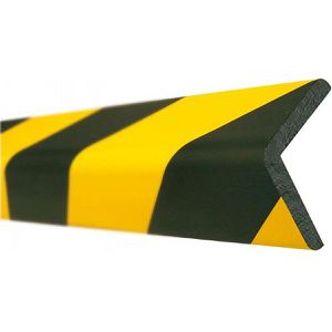 Moravia Schutzprofil Winkel, magnetisch, 1m Länge, schwarz / gelb, 60 x 60mm, Eckenschutz