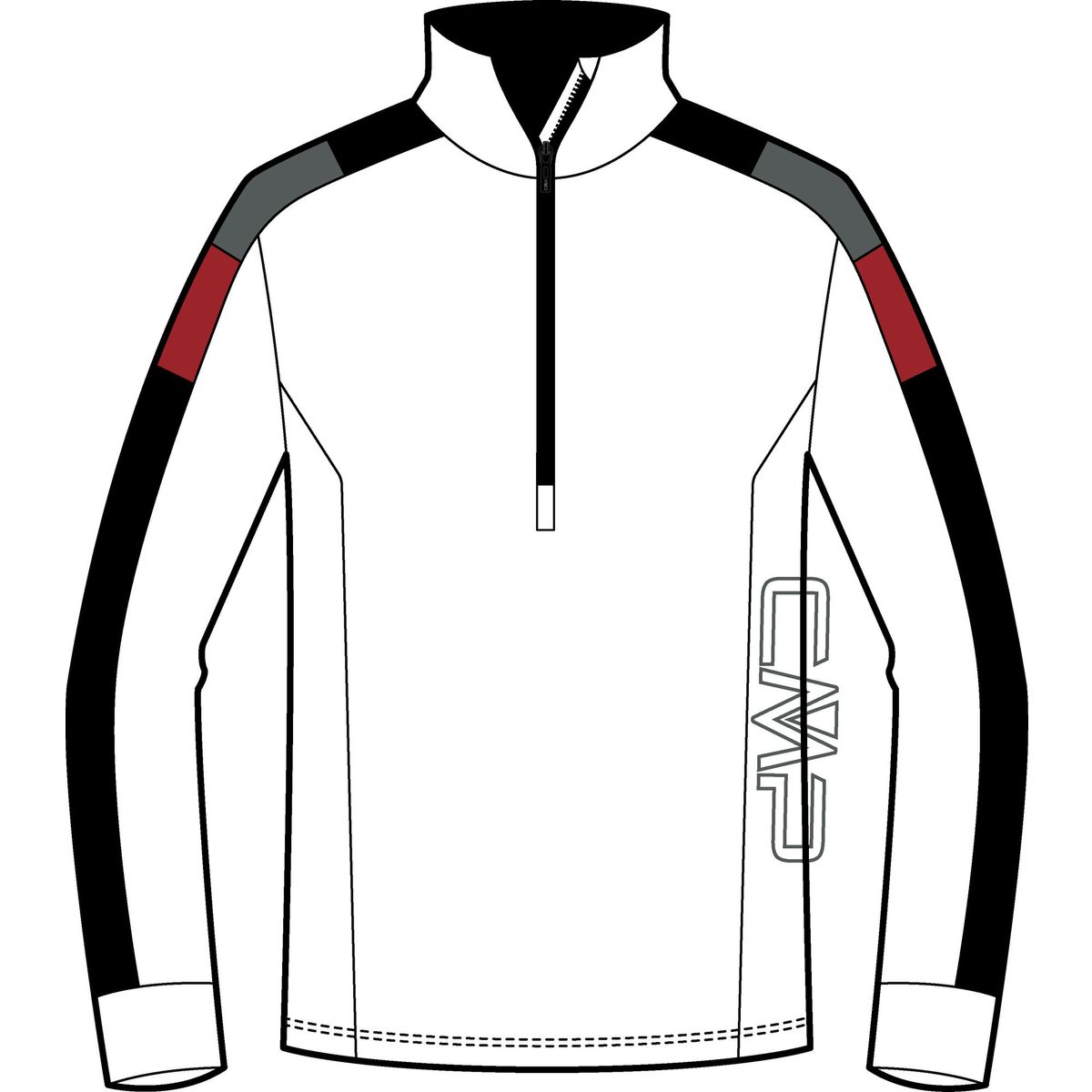 CMP MAN Sweat bianco (A001) 52 36L1627-A001-52
