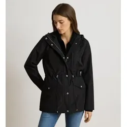 Lauren Ralph Lauren für Damen. 297P18058001 Jacke mit Kapuze schwarz (S), Lässig, Wasserdicht