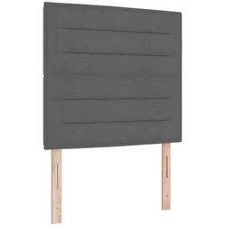 vidaXL Kopfteil mit Kopfteil Dunkelgrau 80 cm Kunstleder