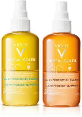Vichy Capital Soleil Acqua Solare Idratante SPF50 & Acqua Solare Abbronzante SPF30 200 ml + 200 ml