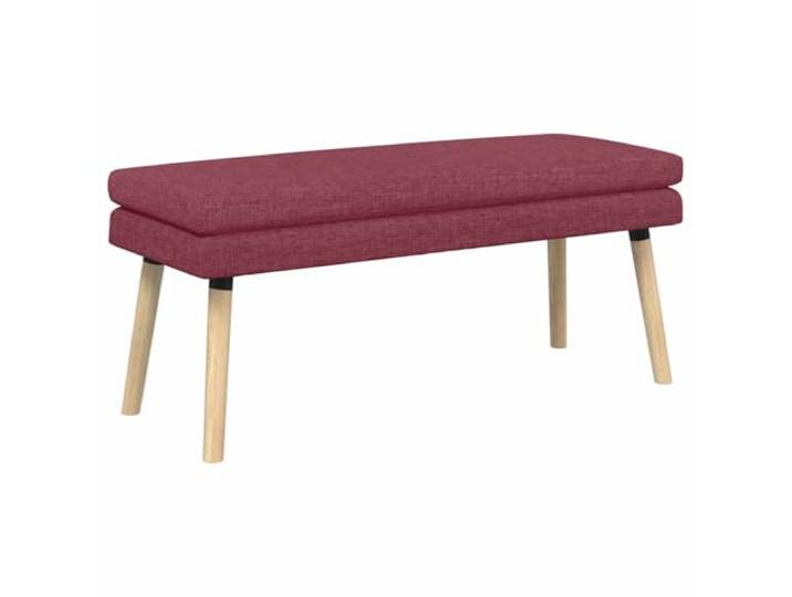 GHVBNMF Polsterbank Weinrot 110x40x47 cm Doppellagige Sitzbank Flur Zweigeschossiges Design für Schlafzimmer und Wohnzimmer mit Massivholzbeinen aus Kautschukbaum und Stoffbezug.