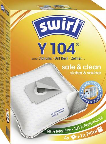 Swirl Y 104 MP Plus AirSpace Staubsaugerbeutel Staubsaugerbeutel 4St.