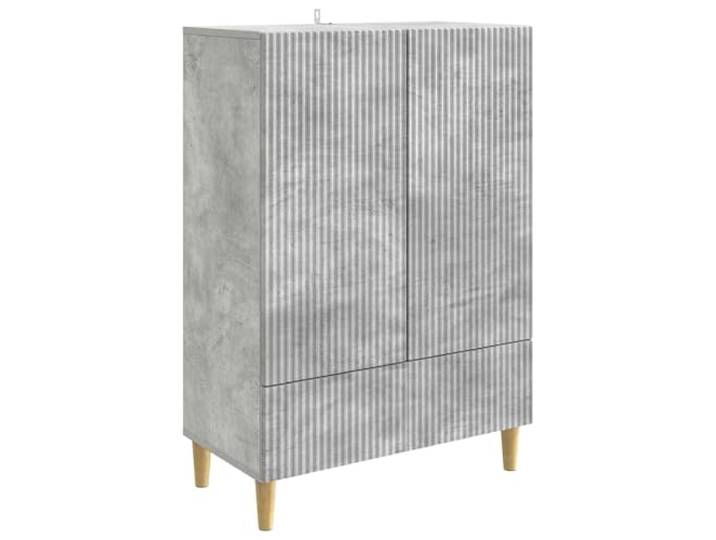 GHVBNMF Sideboard Betongrau 66x34,5x95 cm Kommode Anrichte Kompakte Kommode mit Schublade und Fächern für Flur, Wohnzimmer und Schlafzimmer.