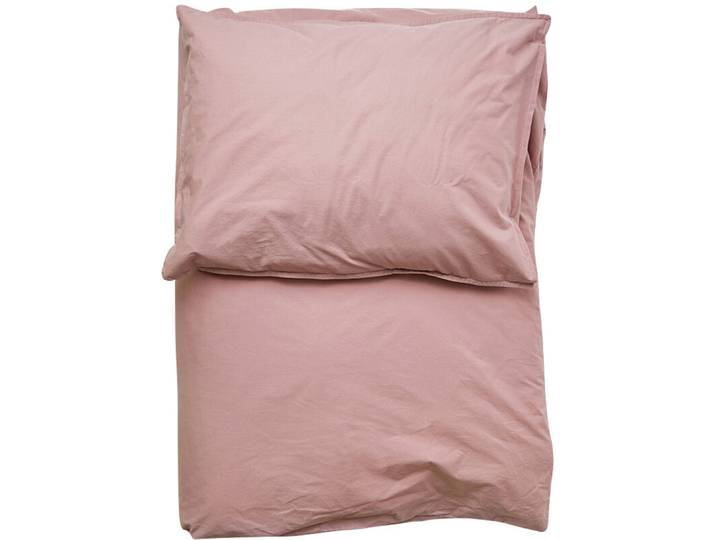 Lavie Duvetbezug Louise Altrose Einfarbig Baumwolle 160 x 210 cm - Material: Bio Baumwolle