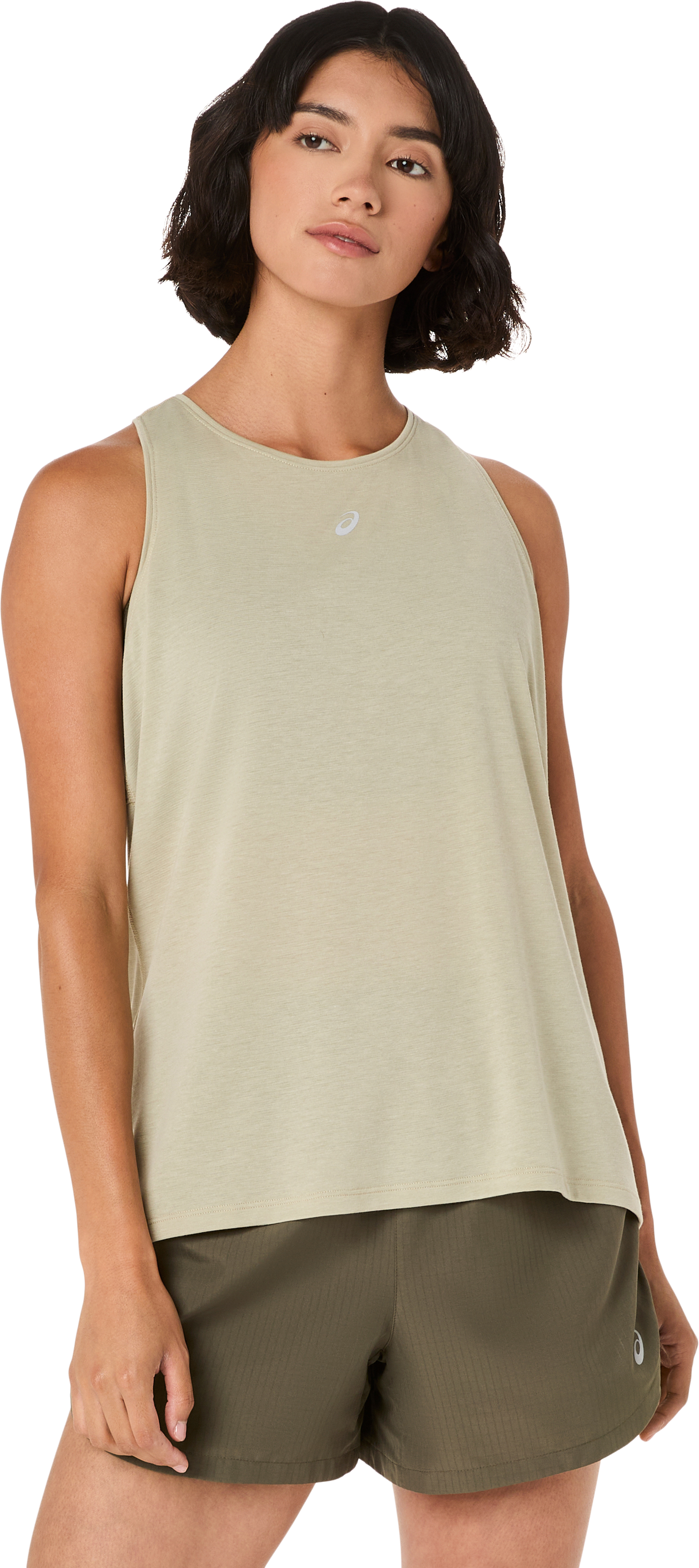 Asics Women's Nagino Run Adjustable Tank Khaki XL