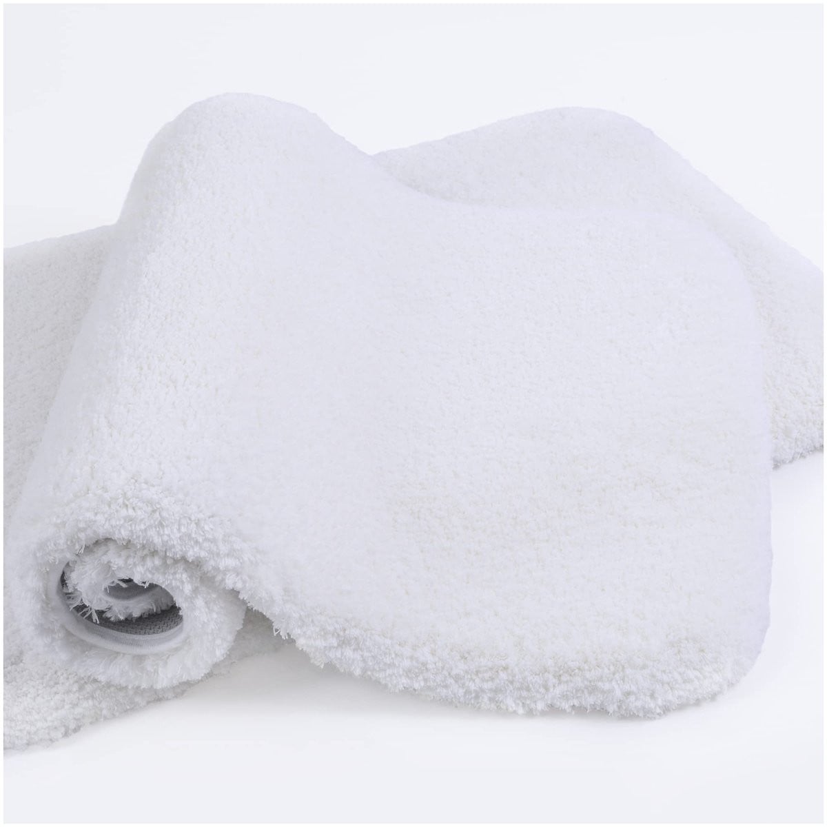 Set van 2 superabsorberende en zachte microvezel antislip badmatten, wit, 50 x 80 cm