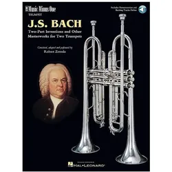Johann Sebastian Bach: Two-Part Inventions for Two Trumpets: Book/2-CD Pack, Fachbücher