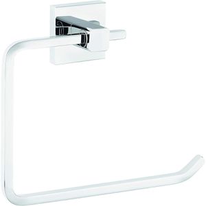 Tesa Handtuchhalter Deluxxe 40407, silber, zur Wandmontage, verchromtes Metall, Länge 18,5 cm