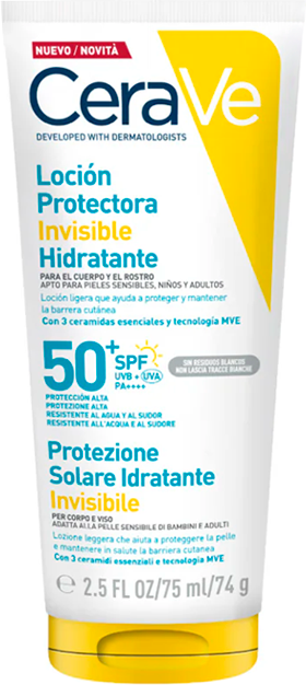 CeraVe Loção Protetora Invisível Hidratante FPS50+ 75ml