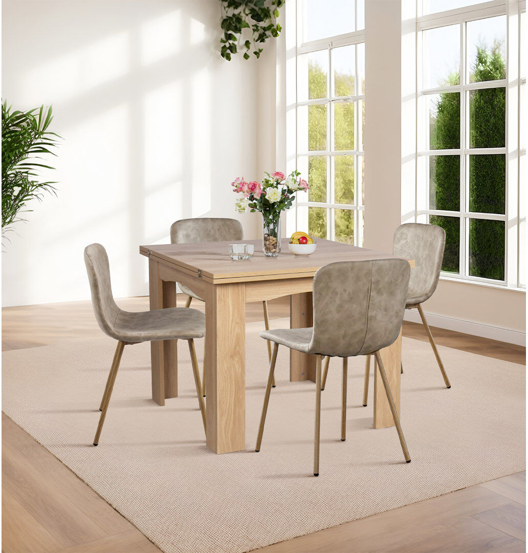 Alpen Home Ludden 4 -Person Dining Set Brown 4