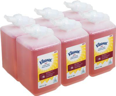 Kleenex® Duftschaumseife Joy 6387, parfümiert, 6 x 1 Liter, rosa