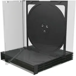 MediaRange  Jewel Cases 2er CD-/DVD-Hüllen schwarz