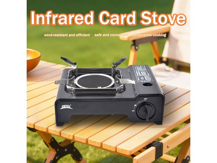 Réchaud de camping au gaz infrarouge résistant au vent BRS 2600W à chauffe rapide, brûleur à gaz extérieur